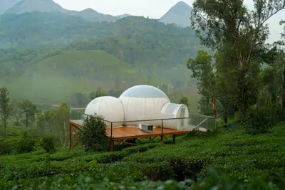 Bubble Dome Transparent stargazing bubble dome wayanad stay exterior at boCHE 1000 Acres resort wayanad