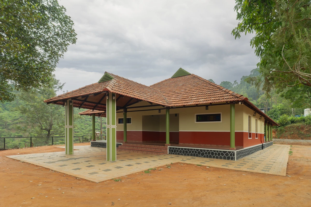 Fully equipped modern kitchen inside Mountain Residence, perfect for wayanad resort packages