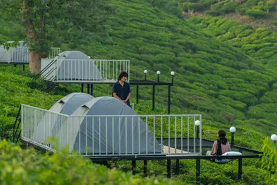 Natural Tent Stay Outdoor camping adventure tent stay at boCHE 1000 Acres, offering exciting wayanad adventure activities