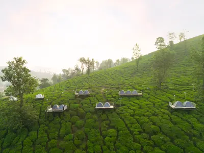 Outdoor camping adventure tent stay at boCHE 1000 Acres, offering exciting wayanad adventure activities